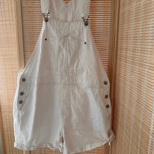 Old Navy Short Overalls White